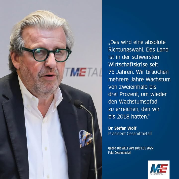 Facebook post by Arbeitgeberverband Gesamtmetall